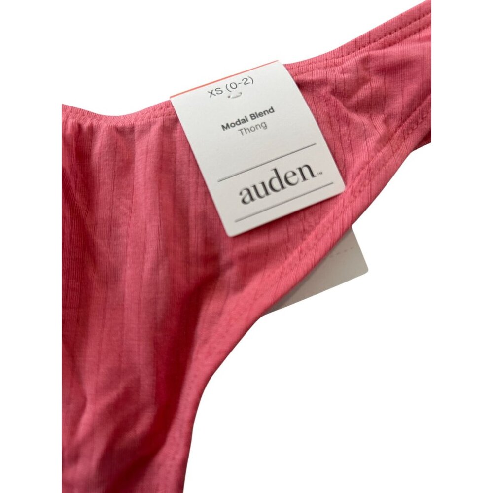 NWT Women's Modal Blend Thong - Auden Coral XS: Low Rise, Lightweight Knit Jerse - Picture 3 of 6